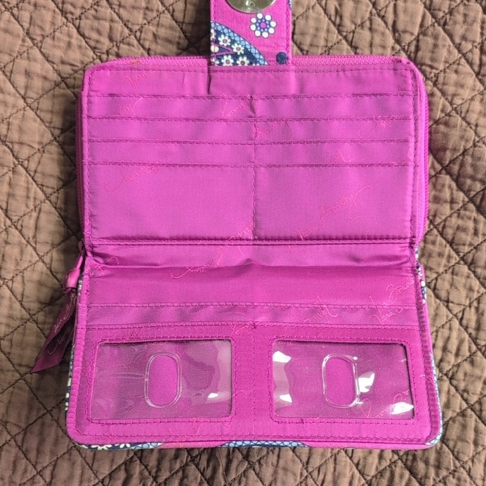 Vera Bradley Pink and Blue Paisley Shoulder Bags - Picture 8 of 9